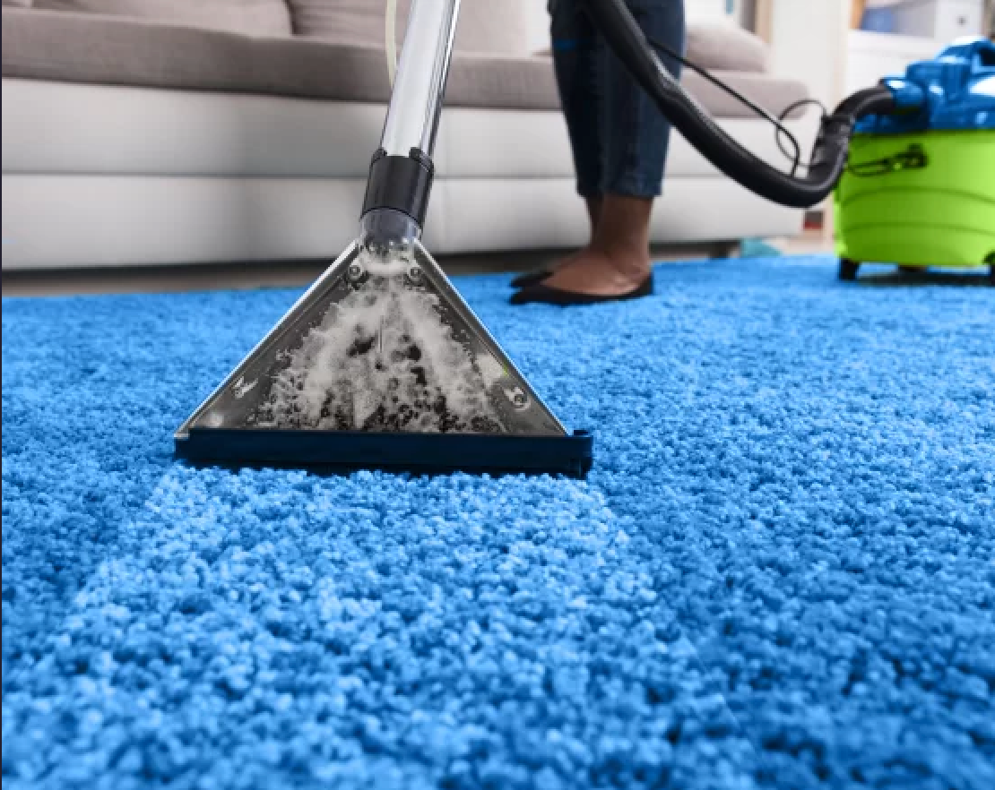 Cleaner using professional floor and pressure cleaning equipment